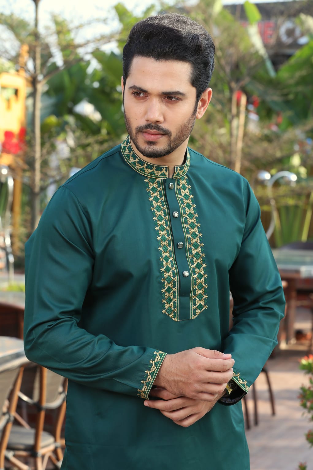 Italian Luxury Panjabi Set - Premium Quality Designer Outfit % Italian Luxury Panjabi Set - Premium Quality Designer Outfit