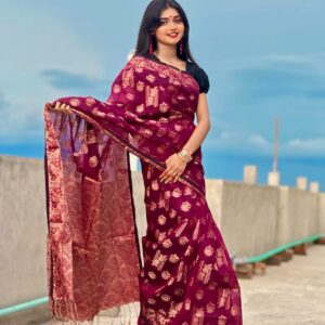 Jamdani Cotton Saree - Elegant Traditional Weave for Timeless Style