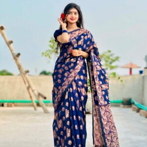 Jamdani Handwoven Cotton Saree - Elegant & Traditional Design