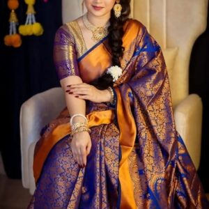 Kanjivaram Katan Silk Saree - Luxurious Handcrafted Traditional Attire