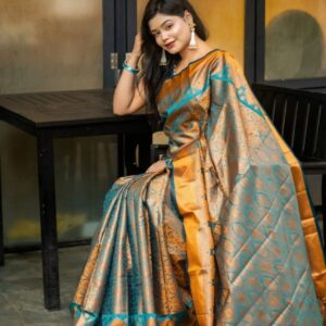 Kanjivaram Katan Silk Saree - Luxurious Traditional Indian Attire