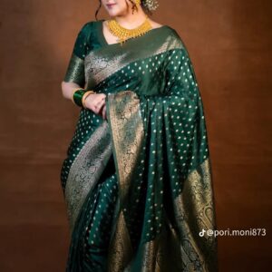 Katan Silk Jori Saree with Blouse - Elegant Traditional Wear for Women