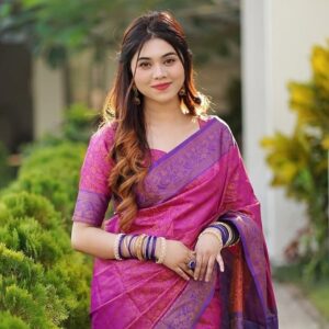 Katan Silk Kanjivaram Saree - Elegant Traditional Indian Attire