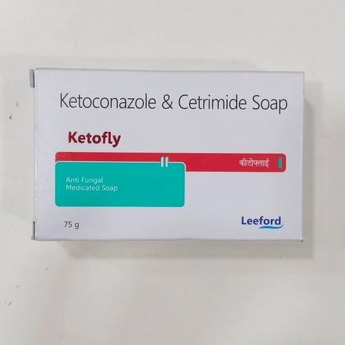 Ketoconazole & Cetrimide Medicated Anti-Fungal Soap - 75g Bar by Leeford % Ketoconazole & Cetrimide Medicated Anti-Fungal Soap - 75g Bar by Leeford