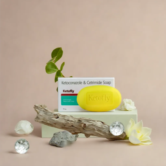 Ketoconazole & Cetrimide Medicated Anti-Fungal Soap - 75g Bar by Leeford % Ketoconazole & Cetrimide Medicated Anti-Fungal Soap - 75g Bar by Leeford