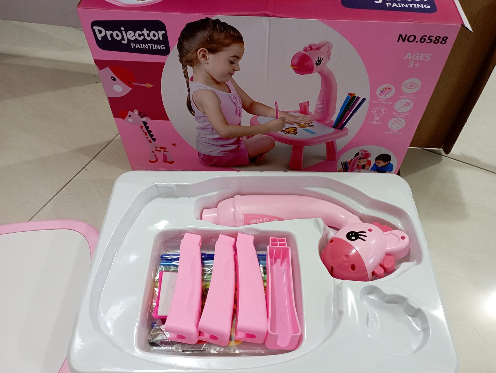 Kids Drawing Projector Table - Creative Tracing Toy with Light for Little Artists % Kids Drawing Projector Table - Creative Tracing Toy with Light for Little Artists