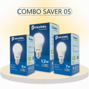 LED Bulb Combo Pack - 3 Energy-Efficient Lights (12W, 7W, 5W)