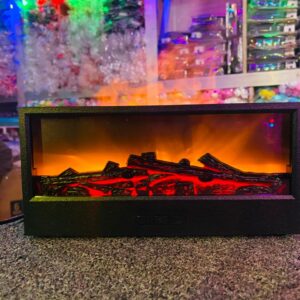 LED Flame Aroma Diffuser and Humidifier - Stylish Fireplace Design