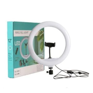 LED Ring Light for Photography and Beauty – 12-Inch Adjustable Illumination