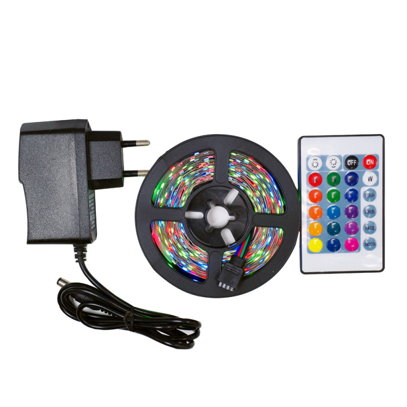 LED Strip Light Kit with RGB Remote Control - 4 Color Options % LED Strip Light Kit with RGB Remote Control - 4 Color Options