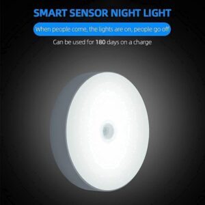 LED Wireless Motion Sensor Wall Night Light with USB Charging – Smart Lighting Solution