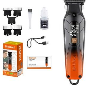 Lithium Battery Hair Clipper - Kemei KM-1741 Stylish Design Trimmer