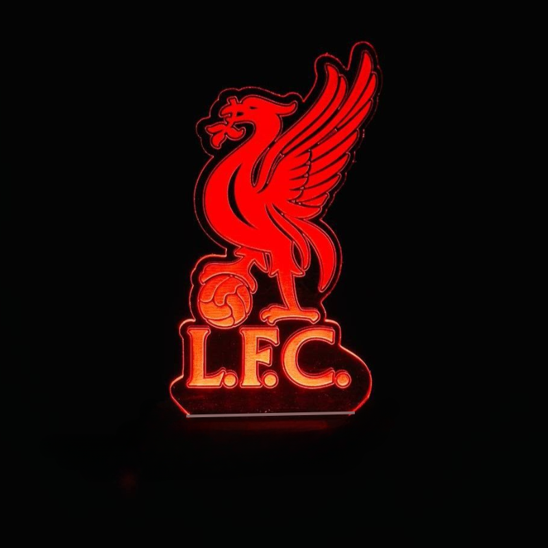 Liverpool F.C. Acrylic Multicolor Night Lamp - Perfect for Fans and Decor % Liverpool F.C. Acrylic Multicolor Night Lamp - Perfect for Fans and Decor