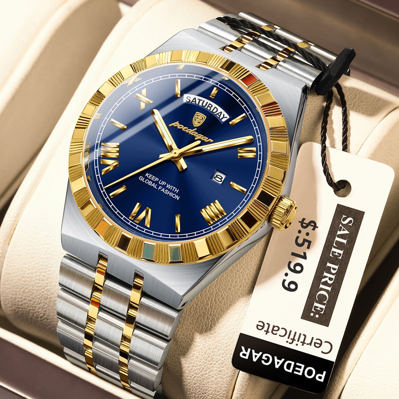 Luminous Quartz Men's Luxury Watch - Stylish Timepiece for Every Occasion % Luminous Quartz Men's Luxury Watch - Stylish Timepiece for Every Occasion