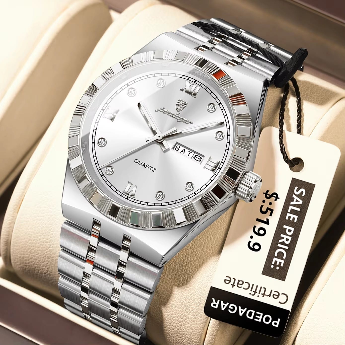 Luminous Quartz Men's Luxury Watch - Stylish Timepiece for Every Occasion % Luminous Quartz Men's Luxury Watch - Stylish Timepiece for Every Occasion