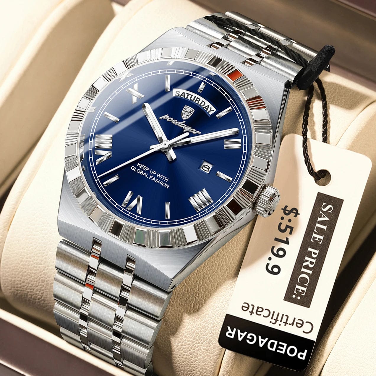 Luminous Quartz Men's Luxury Watch - Stylish Timepiece for Every Occasion % Luminous Quartz Men's Luxury Watch - Stylish Timepiece for Every Occasion