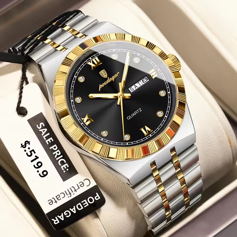Luminous Quartz Men's Luxury Watch - Stylish Timepiece for Every Occasion % Luminous Quartz Men's Luxury Watch - Stylish Timepiece for Every Occasion