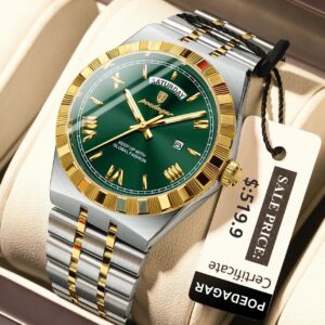 Luminous Quartz Men's Watch - Stylish Timepiece with Radiant Glow