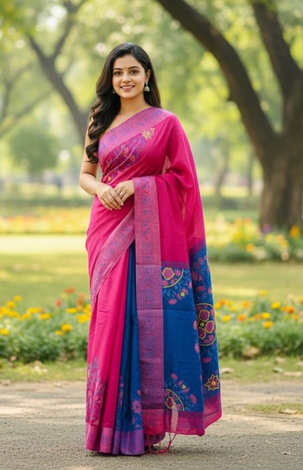Luxurious Dhupiyan Silk Saree - Elegant and Comfortable Traditional Wear % Luxurious Dhupiyan Silk Saree - Elegant and Comfortable Traditional Wear