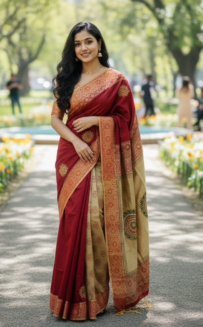 Luxurious Dhupiyan Silk Saree - Elegant and Comfortable Traditional Wear % Luxurious Dhupiyan Silk Saree - Elegant and Comfortable Traditional Wear