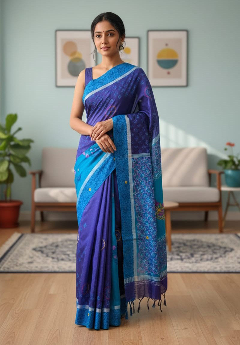 Luxurious Dhupiyan Silk Saree - Elegant and Comfortable Traditional Wear % Luxurious Dhupiyan Silk Saree - Elegant and Comfortable Traditional Wear