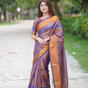 Luxurious Kanjivaram Katan Saree - Elegant Traditional Indian Attire