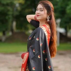 Luxurious Katan Silk Saree - Elegant Soft Fabric for Timeless Style