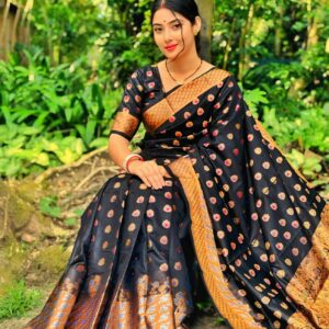 Luxurious Katan Silk Saree - Soft, Elegant, and Timeless Design