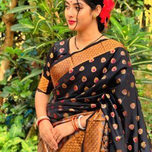 Luxurious Katan Silk Saree - Soft, Elegant, and Timeless Design