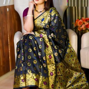Luxurious Silk Katan Saree - Elegant Soft Fabric for Timeless Style