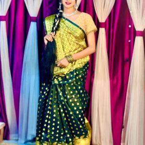 Luxurious Silk Katan Saree - Elegant Soft Fabric for Timeless Style