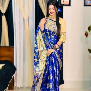 Luxurious Soft Silk Katan Saree - Elegant and Exquisite Design