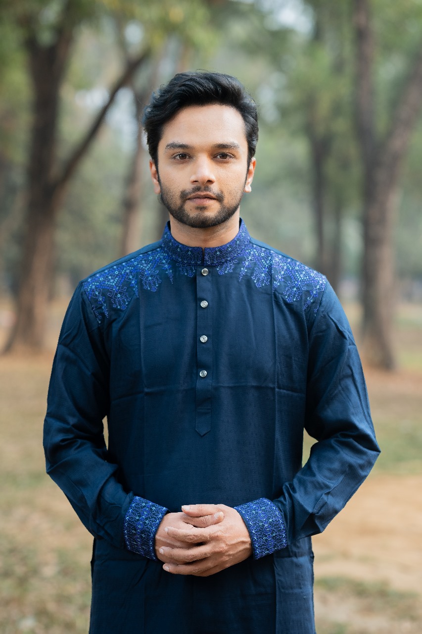 Luxury Cotton Panjabi for Men - Elegant Traditional Ethnic Wear % Luxury Cotton Panjabi for Men - Elegant Traditional Ethnic Wear
