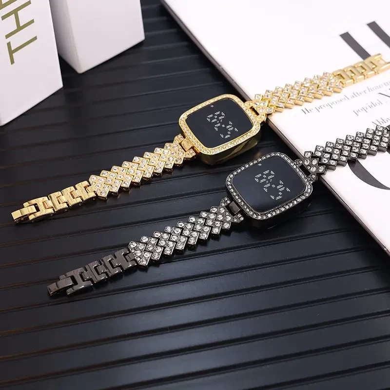 Luxury Full Diamond Touchscreen Women's Watch - Elegant Style & Design % Luxury Full Diamond Touchscreen Women's Watch - Elegant Style & Design