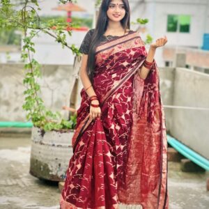 Luxury Jamdani Saree - Handwoven Traditional Elegance for Every Occasion