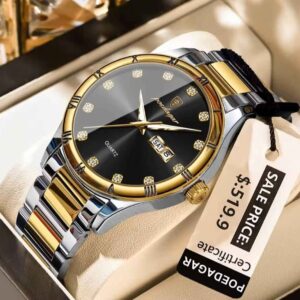 Luxury Quartz Men's Watch - Elegant Timepiece for Stylish Living