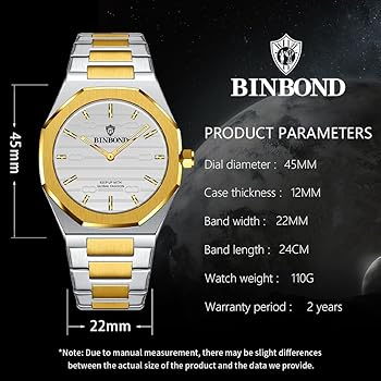Luxury Waterproof Men's Watch by BINBOND - Timeless Style & Durability % Luxury Waterproof Men's Watch by BINBOND - Timeless Style & Durability