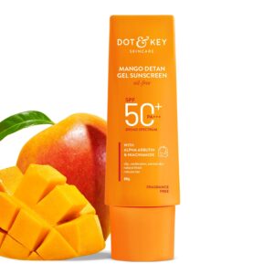 Mango Infused SPF 50+ Sunscreen Gel - Dot & Key, 80g for Radiant Skin
