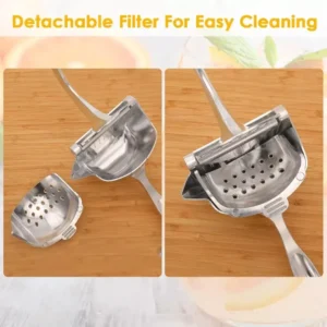 Manual Fruit Juicer - Premium Handheld Citrus Press & Squeezer Extractor