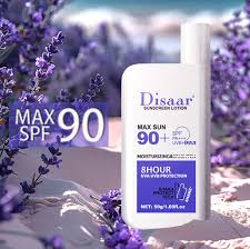 Max SPF 90+ Sunscreen Lotion by Disaar - 50g Long-Lasting Protection % Max SPF 90+ Sunscreen Lotion by Disaar - 50g Long-Lasting Protection