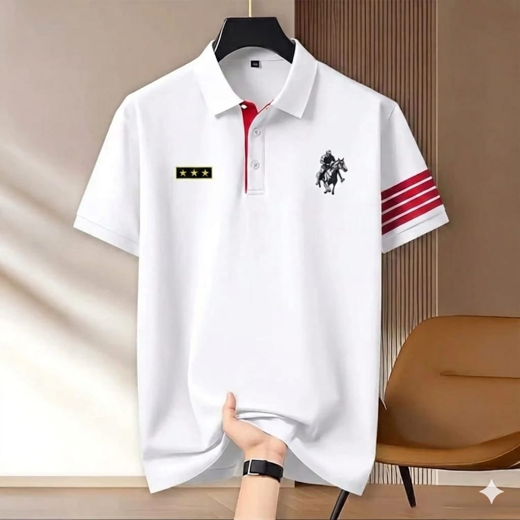 Men's Classic Polo T-Shirt — Short-Sleeve Casual % Men's Classic Polo T-Shirt — Short-Sleeve Casual
