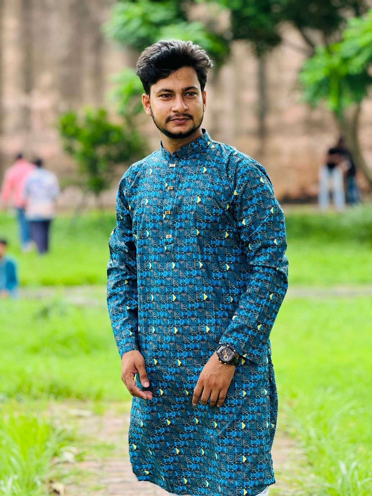 Men's Cotton Printed Panjabi - Stylish Traditional Wear for Every Occasion % Men's Cotton Printed Panjabi - Stylish Traditional Wear for Every Occasion