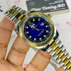 Men's Gold Quartz Watch - Elegant Timepiece with Classic Design