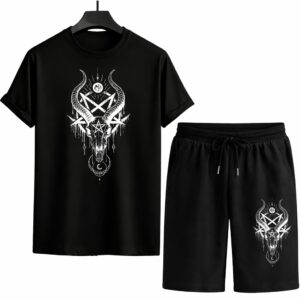 Men's Mash Graphic Tee and Shorts Set - Casual Summer Outfit
