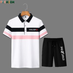 Men's Polo Shirt and Half Pant Set - Casual Summer Outfit
