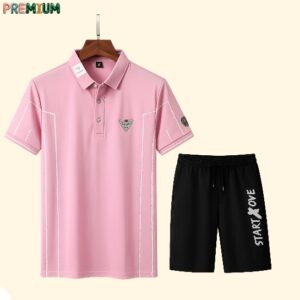 Men's Polo Shirt and Half Pant Set - Stylish Casual Outfit for Any Occasion
