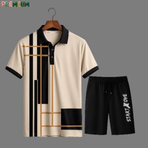 Men's Polo Shirt and Half Pant Set - Stylish Casual Wear Combo