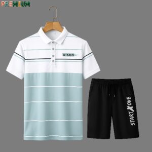 Men's Polo Shirt and Half Pant Set - Stylish Casual Wear Combo