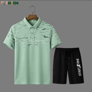Men's Polo Shirt and Half Pant Set - Stylish Summer Outfit