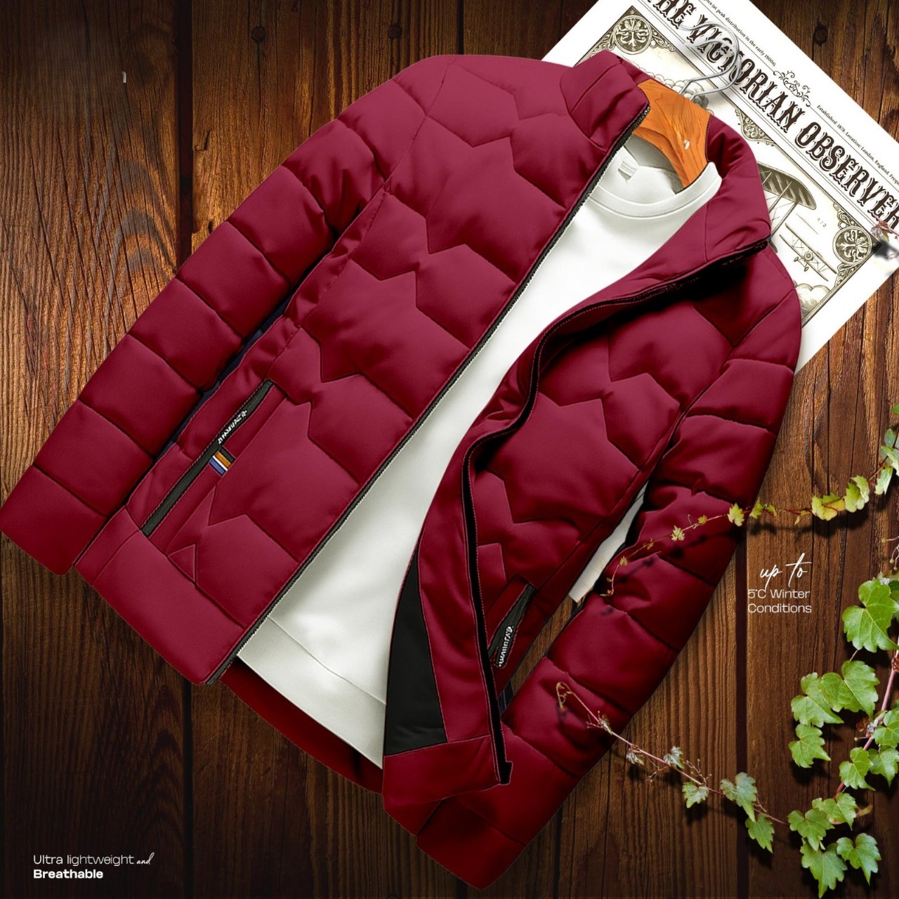 Men's Premium Padded Jacket - Stylish, Warm, and Comfortable Outerwear % Men's Premium Padded Jacket - Stylish, Warm, and Comfortable Outerwear